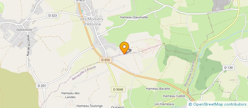 localisation de l'entreprise SARL LE PONT  LES MOITIERS-D'ALLONNE