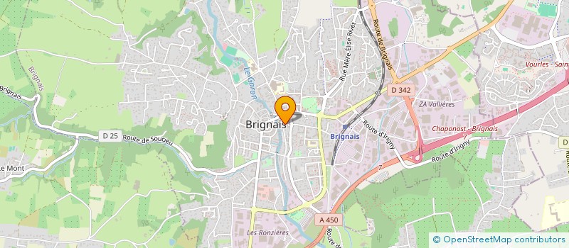 localisation de l'entreprise SARL LE PONT VIEUX  BRIGNAIS