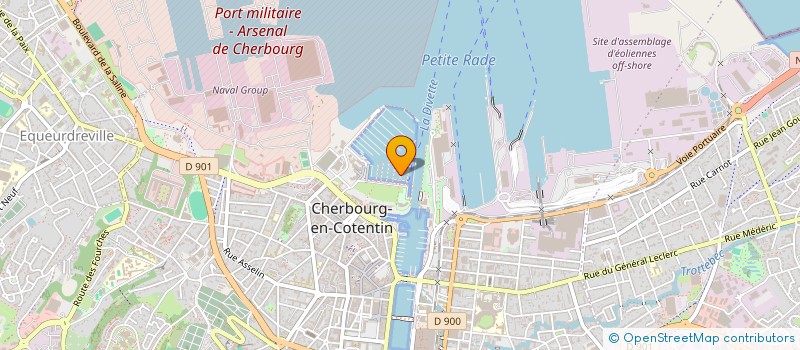 localisation de l'entreprise SARL LE POSEIDON  CHERBOURG-EN-COTENTIN