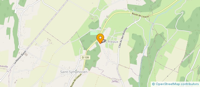 localisation de l'entreprise SARL LE PRIEURE DES FONTAINES  LES PREAUX