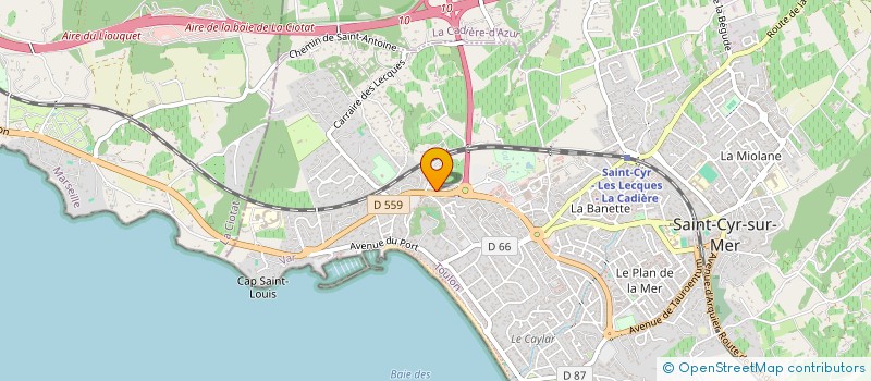 localisation de l'entreprise SARL LE PRIVE à SAINT-CYR-SUR-MER