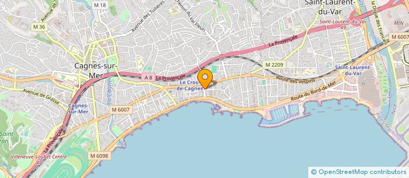 localisation de l'entreprise SARL LE PUITS FLEURI à CAGNES-SUR-MER