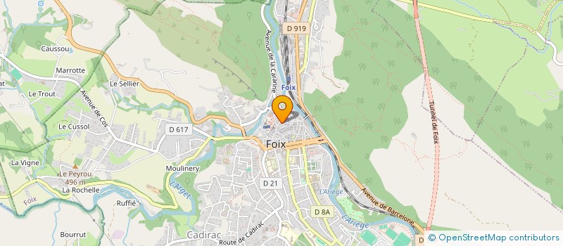 localisation de l'entreprise SARL LE PYRENE à FOIX