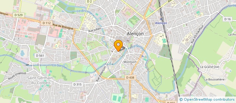 localisation de l'entreprise SARL LE QUARTZ à ALENCON