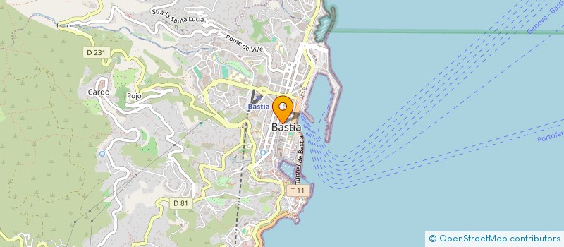 localisation de l'entreprise SARL LE RALLYE à BASTIA
