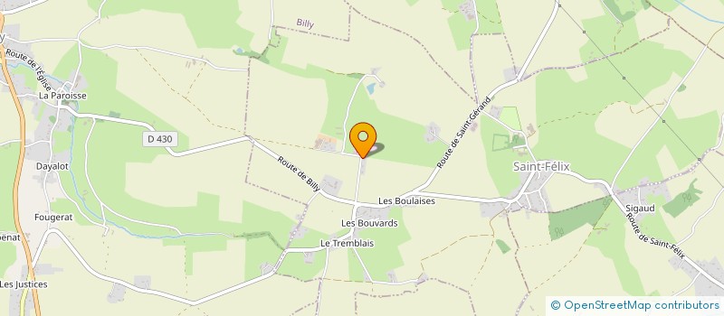 localisation de l'entreprise SARL LE RAX à SAINT-FELIX
