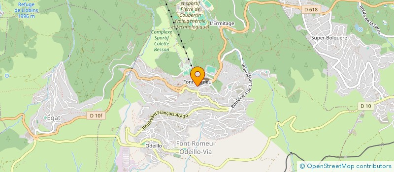 localisation de l'entreprise SARL LE REFUGE  FONT-ROMEU ODEILLO-VIA