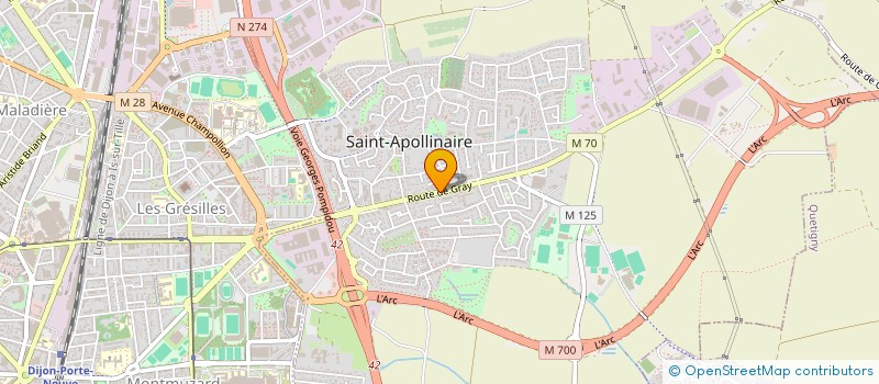localisation de l'entreprise SARL LE REGALAIN à SAINT-APOLLINAIRE