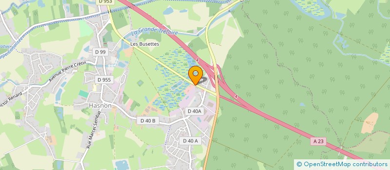 localisation de l'entreprise SARL LE RELAIS DE LA FORET  HASNON