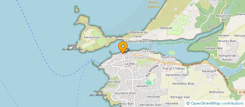 localisation de l'entreprise SARL LE RELAIS DU VIEUX PORT  LE CONQUET