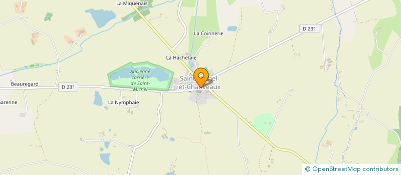 localisation de l'entreprise SARL LE RELAIS ST MICHEL  OMBREE D'ANJOU