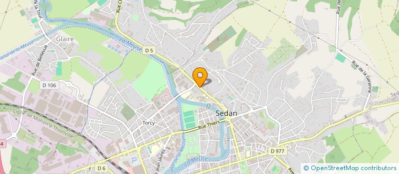 localisation de l'entreprise SARL LE REMPART à SEDAN