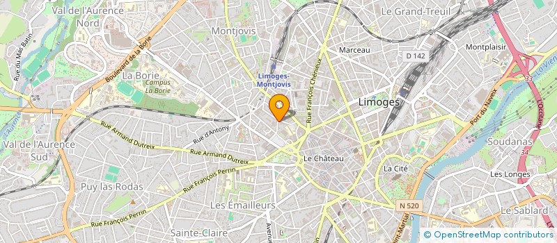 localisation de l'entreprise SARL LE RENDEZ-VOUS à LIMOGES