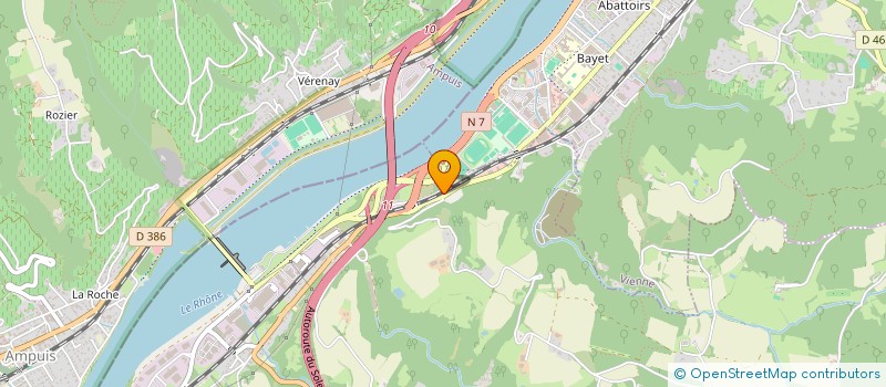 localisation de l'entreprise SARL LE REVENTEL  REVENTIN-VAUGRIS