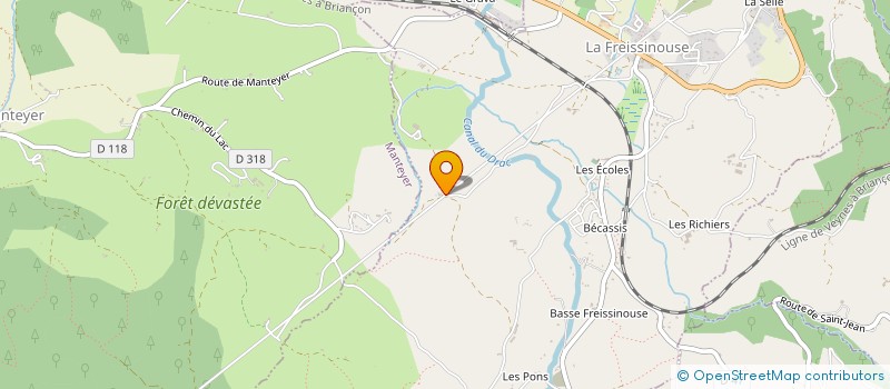 localisation de l'entreprise SARL LE REX à LA FREISSINOUSE