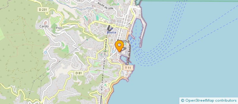 localisation de l'entreprise SARL LE REX SANDWICHERIE à BASTIA