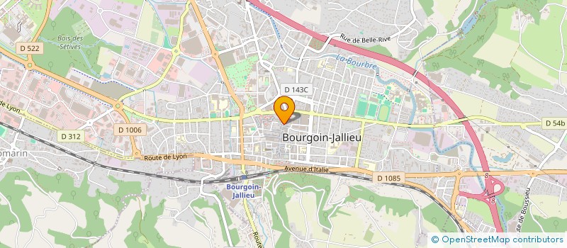 localisation de l'entreprise SARL LE RIO  BOURGOIN-JALLIEU