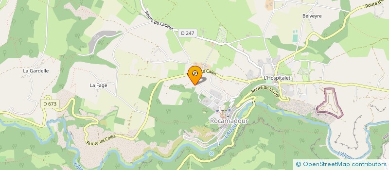 localisation de l'entreprise SARL LE ROCHER DES AIGLES à ROCAMADOUR