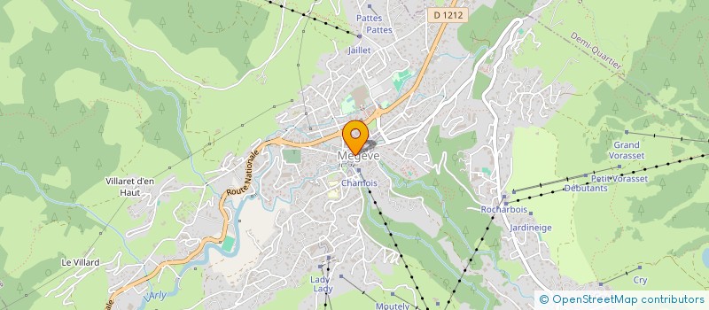 localisation de l'entreprise SARL LE ROL'S à MEGEVE