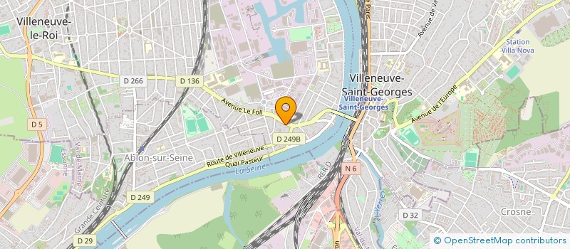 localisation de l'entreprise SARL LE ROSE à VILLENEUVE-LE-ROI