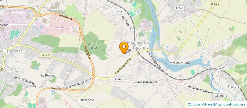 localisation de l'entreprise SARL LE ROUVEREL à MAGNAC-SUR-TOUVRE