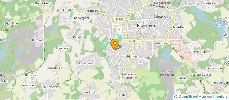 localisation de l'entreprise SARL LE ROUX - LE DILLAU à PLOEMEUR