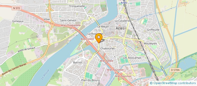 localisation de l'entreprise SARL LE RUBAN à ARLES