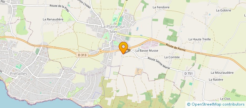 localisation de l'entreprise SARL LE RUYET PATRICK à LA PLAINE-SUR-MER