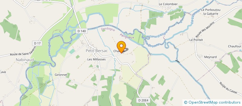 localisation de l'entreprise SARL LE SACHET GOURMAND à RIBERAC