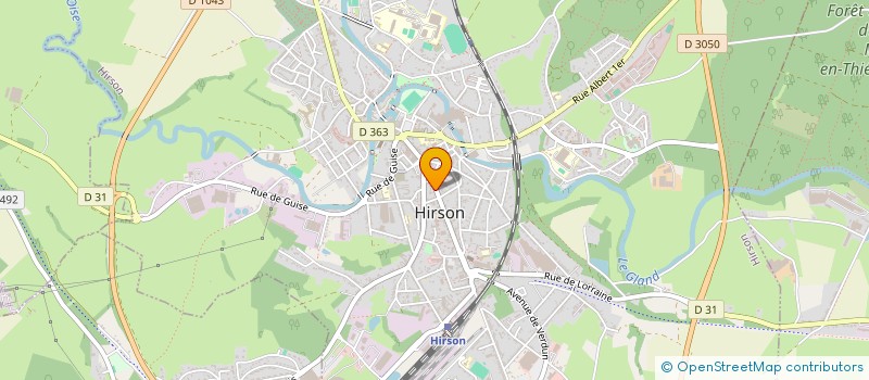 localisation de l'entreprise SARL LE SAINT ANTOINE  HIRSON