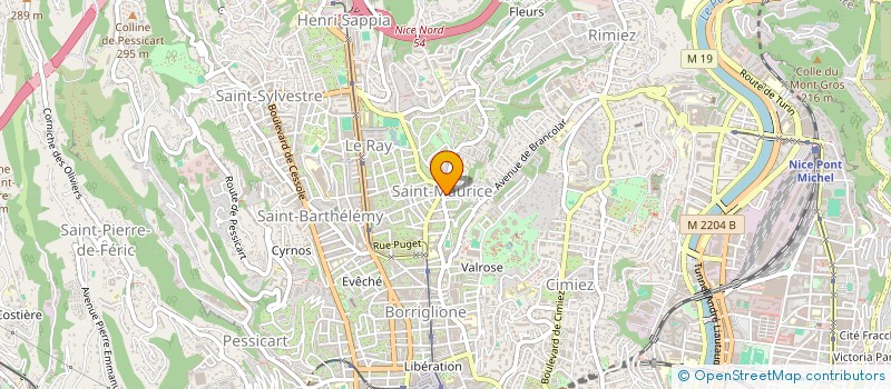 localisation de l'entreprise SARL LE SAINT MAURICE à NICE
