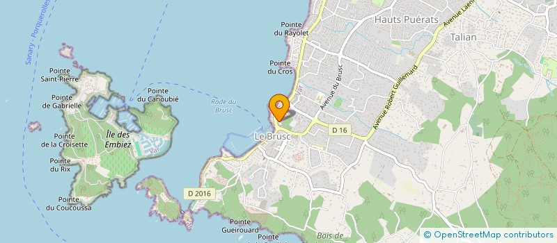 localisation de l'entreprise SARL LE SAINT PIERRE à SIX-FOURS-LES-PLAGES