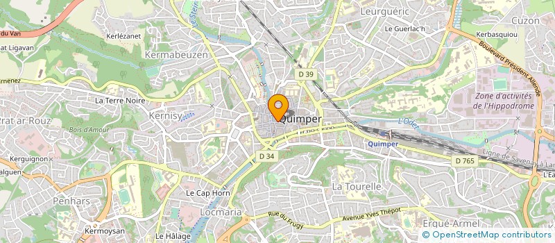 localisation de l'entreprise SARL LE SALON à QUIMPER