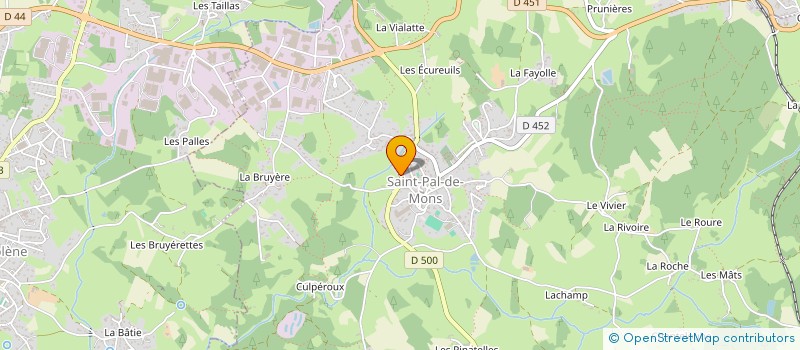 localisation de l'entreprise SARL LE SAN PALOU  SAINT-PAL-DE-MONS