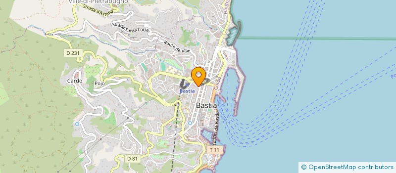 localisation de l'entreprise SARL LE SAN PETRONE à BASTIA