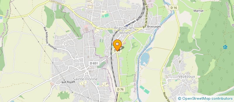 localisation de l'entreprise SARL LE SAPHIR  BRASSAC-LES-MINES