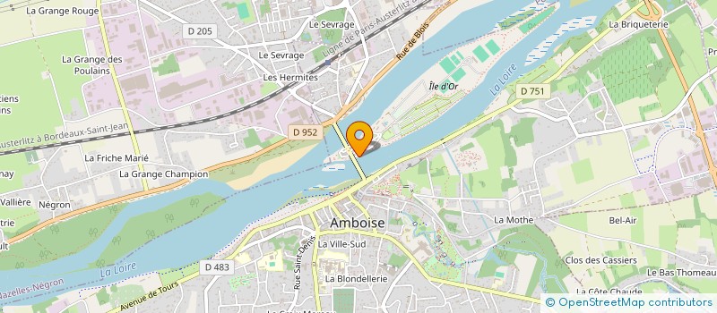 localisation de l'entreprise SARL LE SHAKER  AMBOISE