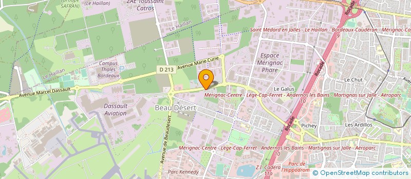 localisation de l'entreprise SARL LE SHIRAZ  MERIGNAC