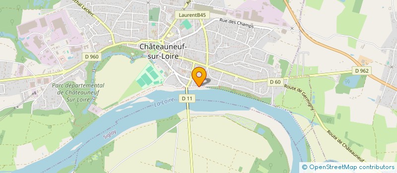 localisation de l'entreprise SARL LE SINOPLE à CHATEAUNEUF-SUR-LOIRE