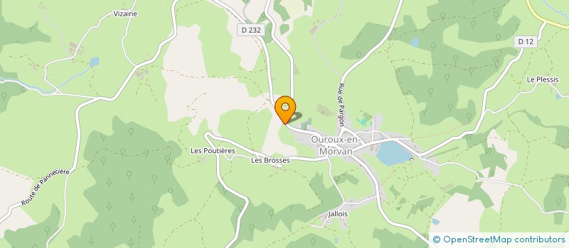 localisation de l'entreprise SARL LE SNACK DU LAC à OUROUX EN MORVAN