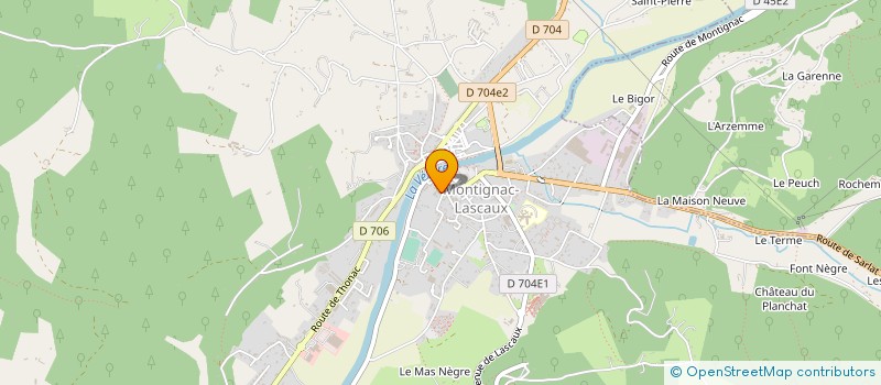 localisation de l'entreprise SARL LE SOLEIL D OR  MONTIGNAC-LASCAUX