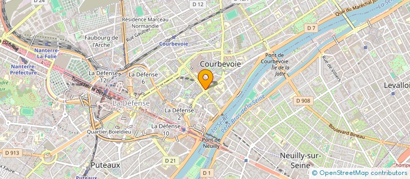 localisation de l'entreprise SARL LE SOLEIL DE MATOUSSE à COURBEVOIE