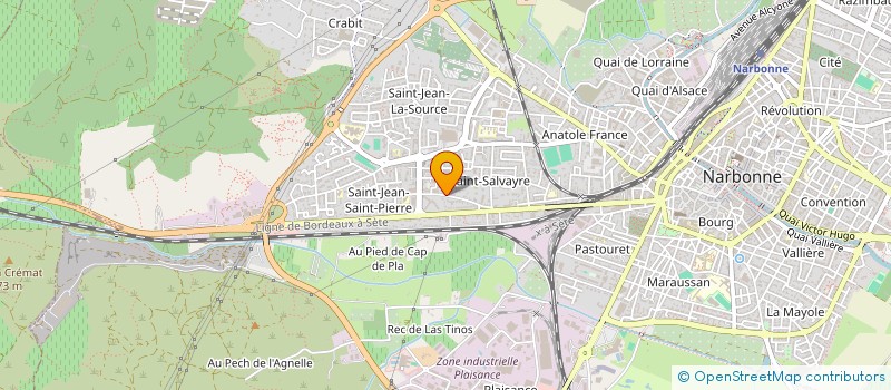 localisation de l'entreprise SARL LE SOLEIL FLEURI à NARBONNE