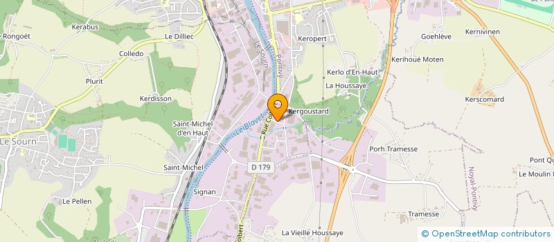 localisation de l'entreprise SARL LE SOURD AUTOS à PONTIVY