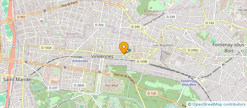 localisation de l'entreprise SARL LE SPLENDIDE à VINCENNES