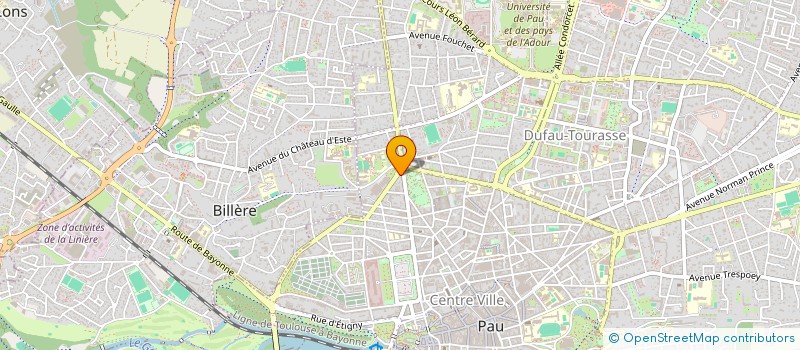 localisation de l'entreprise SARL LE SPORTING CLUB à PAU
