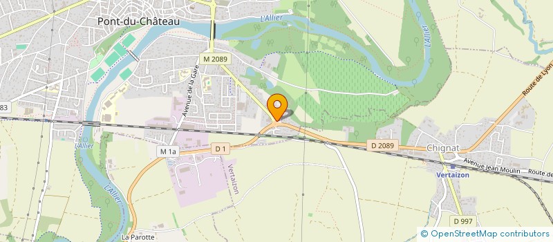 localisation de l'entreprise SARL LE SPOT  PONT-DU-CHATEAU