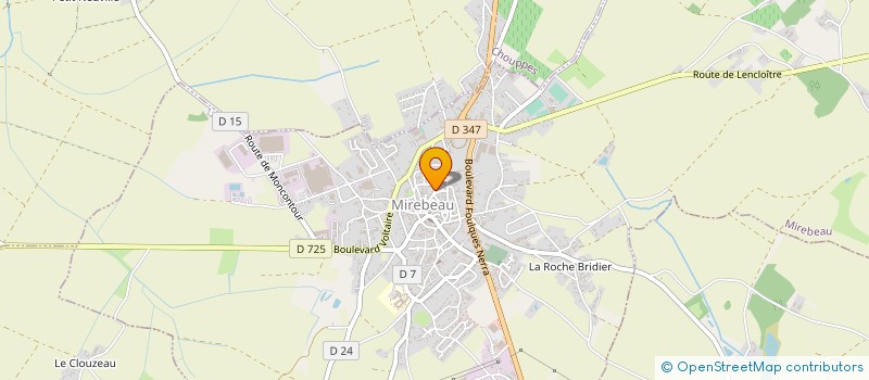 localisation de l'entreprise SARL LE ST ANDRE  MIREBEAU