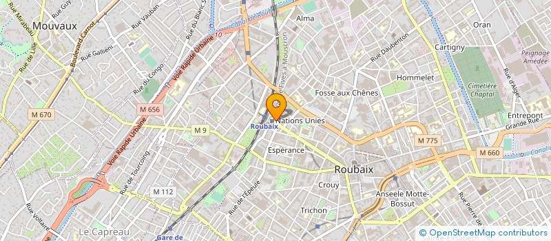 localisation de l'entreprise SARL LE SUBWAY  ROUBAIX