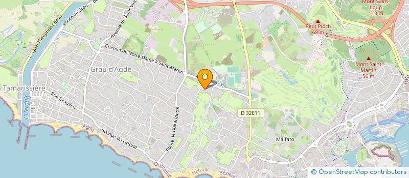 localisation de l'entreprise SARL LE SUN 7 à AGDE